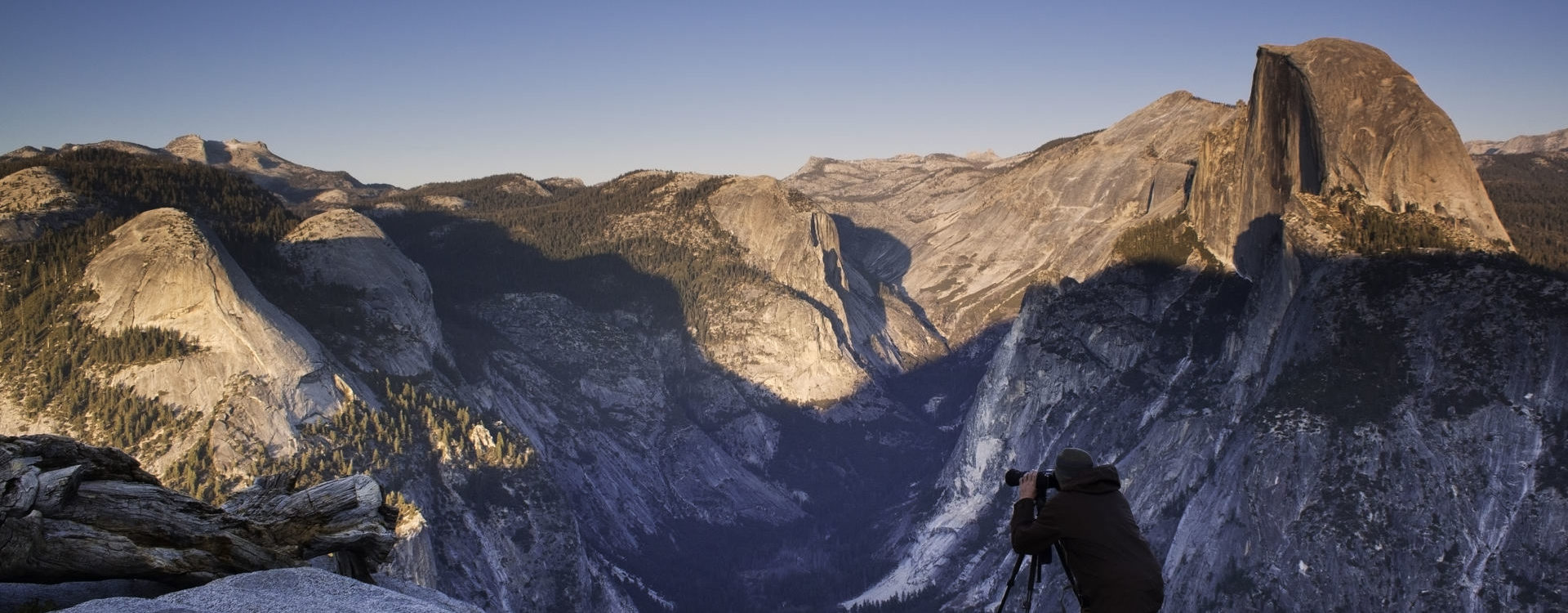 Photographer Shooting at Glacier Point in Yosemite