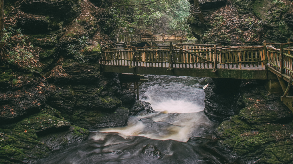 Bushkill Falls Trail Map Trails In Bushkill Falls | Nation's Vacation