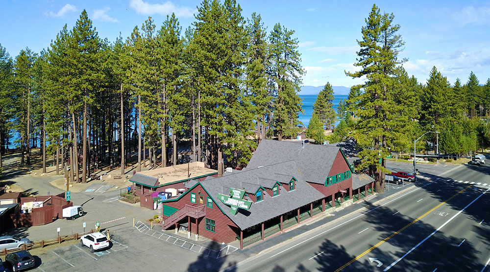 An aerial view of Zephyr Cove Resort | Nation's Vacation
