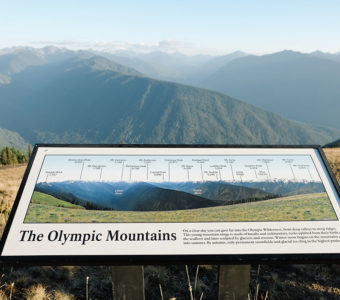 Majestic views of the Olympic Mountains.