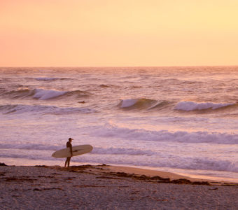 Check out the legendary California surf near Asilomar State Beach.