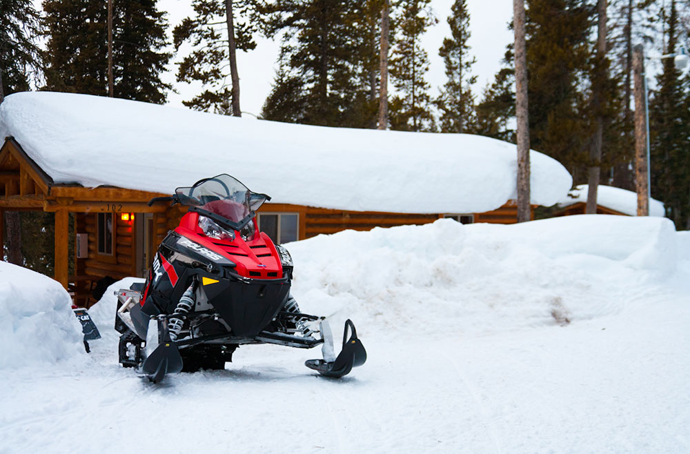 Convenience is key. Ride right up to your front door when you stay at The Cabins at Togwotee Mountain Lodge.